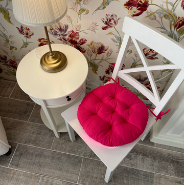 Round Pink Chair Cushion for Your Home