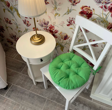 Round Bright Green Chair Cushion for Your Home