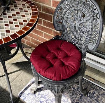 Round Merlot Chair Cushion for Your Home