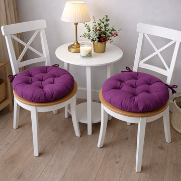 Round Purple Chair Cushion for Your Home