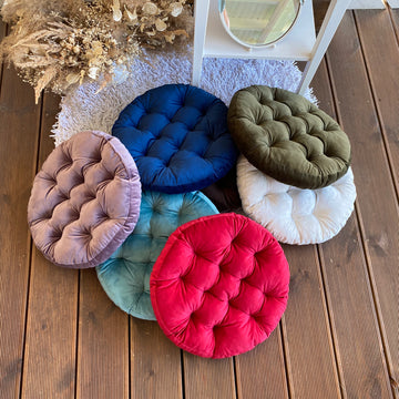 Round Velour Chair Cushion For Your Home