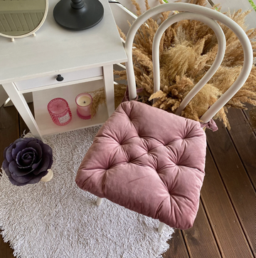 Trapezoid Velour Chair Cushion For Your Home