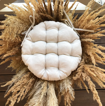 Round Linen Chair Cushion for Your Home