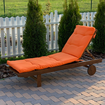 Chaise Lounge Orange Cushion for Your Home