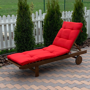 Chaise Lounge Red Cushion for Your Home